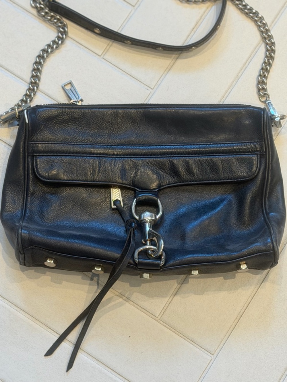 Rebecca Minkoff black leather crossbody